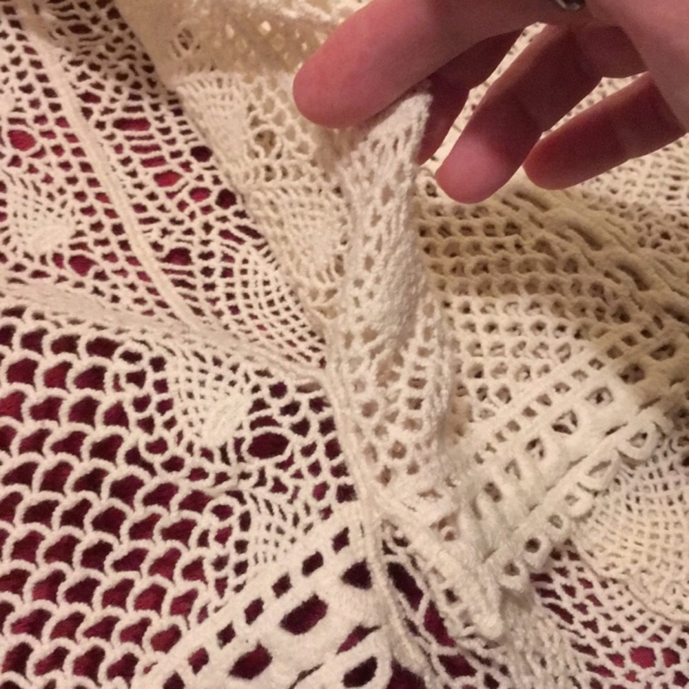 ANTHROPOLOGIE Sparrow Cotton Lace Poncho NWOT - Picture 6 of 10